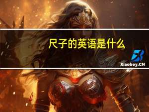 尺子的英语是什么