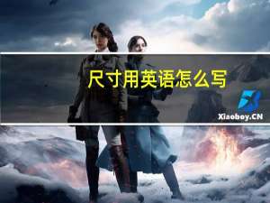 尺寸用英语怎么写