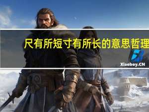 尺有所短寸有所长的意思哲理（尺有所短寸有所长的意思）