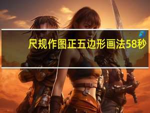 尺规作图正五边形画法58秒（尺规作图正五边形）