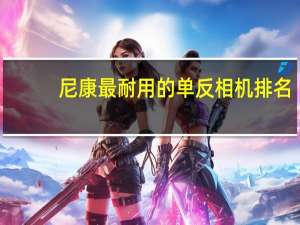 尼康最耐用的单反相机排名