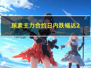 尿素主力合约日内跌幅达2.00%现报2228.00元/吨