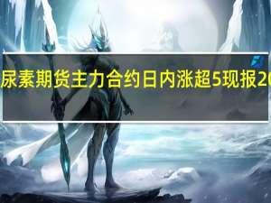 尿素期货主力合约日内涨超5%现报2086元/吨