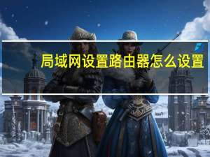 局域网设置路由器怎么设置（局域网设置）