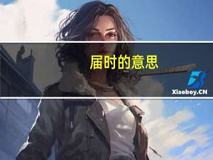 届时的意思（解释的意思）