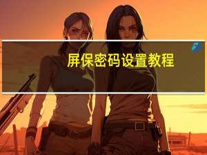 屏保密码设置教程（屏保密码设置）