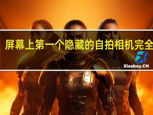屏幕上第一个隐藏的自拍相机完全暂停