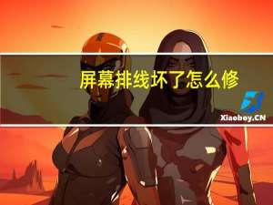 屏幕排线坏了怎么修