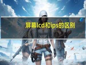 屏幕lcd和ips的区别