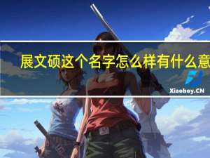展文硕这个名字怎么样有什么意思