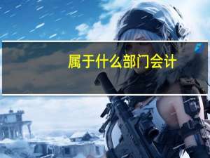 属于什么部门会计