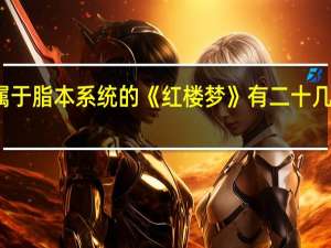 属于脂本系统的《红楼梦》有二十几种对吗