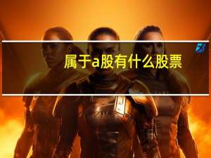 属于a股有什么股票