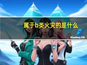 属于b类火灾的是什么