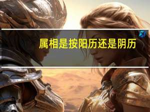 属相是按阳历还是阴历