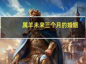 属羊未来三个月的婚姻