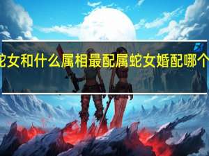 属蛇女和什么属相最配属蛇女婚配哪个属相最好