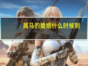 属马的婚姻什么时候到