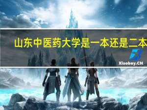 山东中医药大学是一本还是二本啊