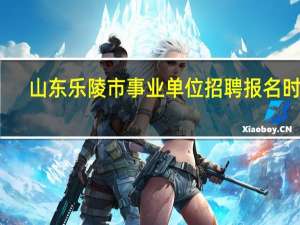 山东乐陵市事业单位招聘报名时间
