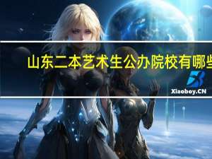 山东二本艺术生公办院校有哪些