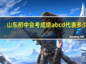 山东初中会考成绩abcd代表多少分
