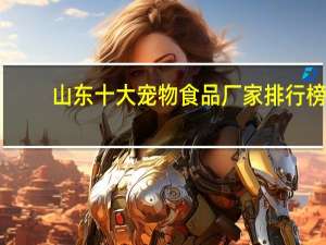 山东十大宠物食品厂家排行榜