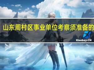 山东周村区事业单位考察须准备的材料