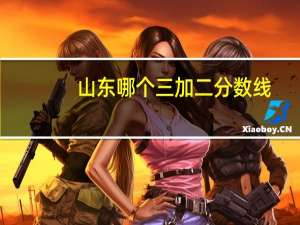 山东哪个三加二分数线