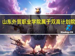 山东外贸职业学院属于双高计划院校吗