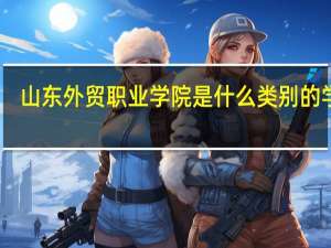 山东外贸职业学院是什么类别的学校
