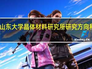 山东大学晶体材料研究所研究方向和任务