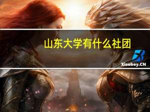 山东大学有什么社团