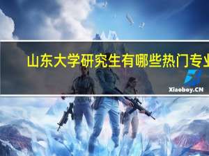 山东大学研究生有哪些热门专业