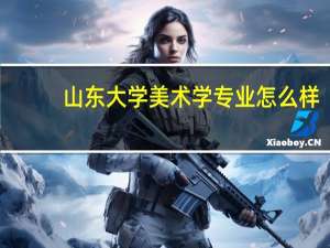 山东大学美术学专业怎么样