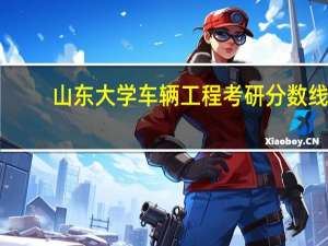 山东大学车辆工程考研分数线