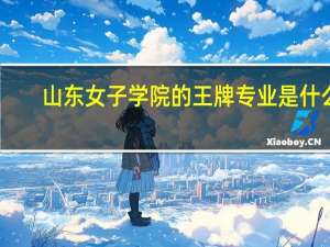 山东女子学院的王牌专业是什么