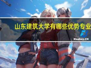 山东建筑大学有哪些优势专业