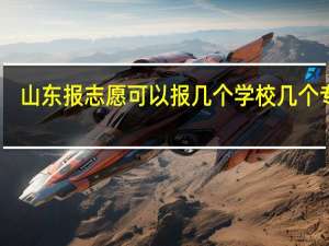山东报志愿可以报几个学校几个专业