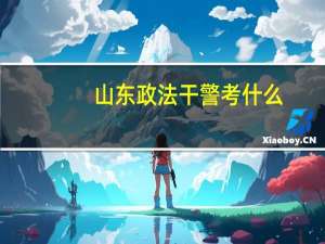 山东政法干警考什么