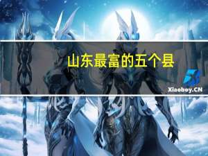 山东最富的五个县