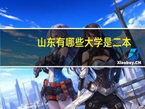 山东有哪些大学是二本