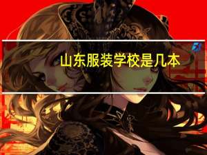 山东服装学校是几本