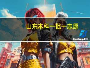 山东本科一批一志愿