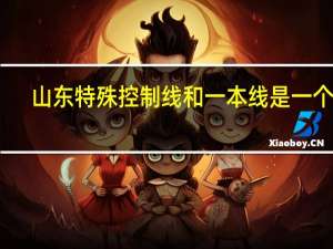 山东特殊控制线和一本线是一个吗