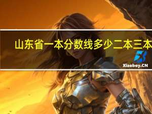 山东省 一本分数线多少 二本 三本呢