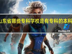 山东省哪些专科学校是有专科的本科大学的