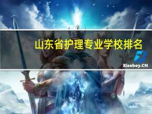 山东省护理专业学校排名