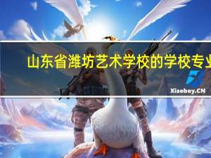 山东省潍坊艺术学校的学校专业