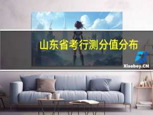 山东省考行测分值分布
